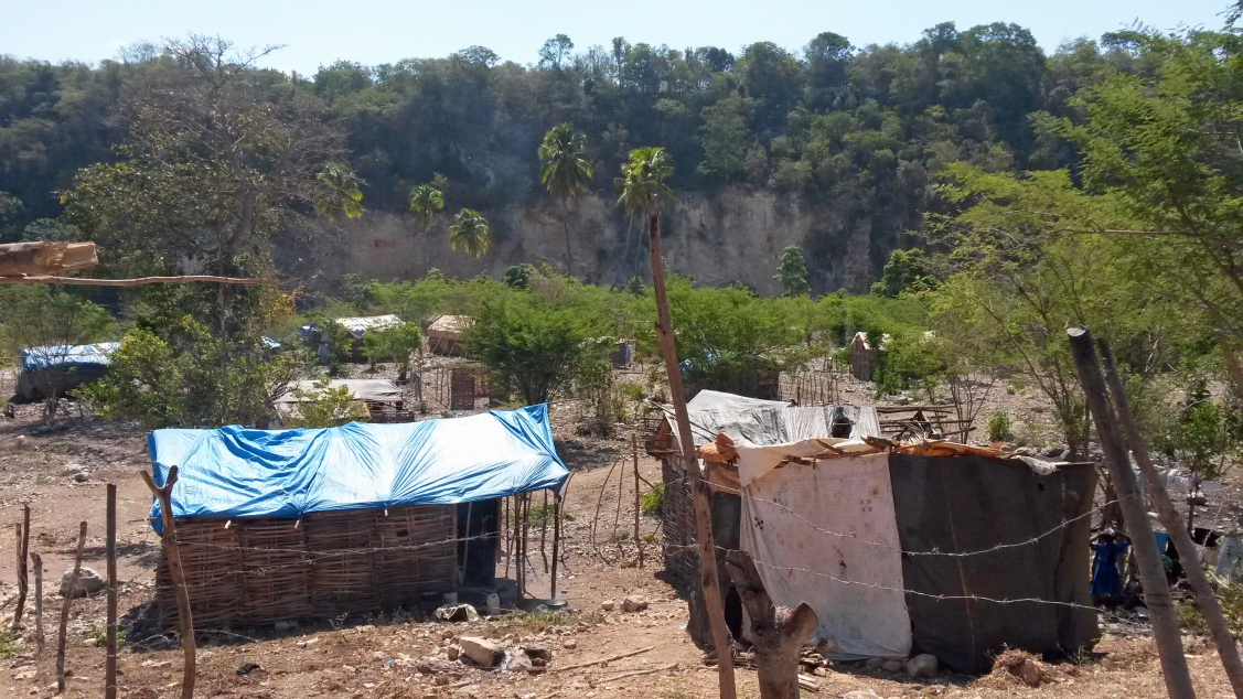 Backdrop of the Far Wall of the River bordering the DR at Tetalo Refugee Camp