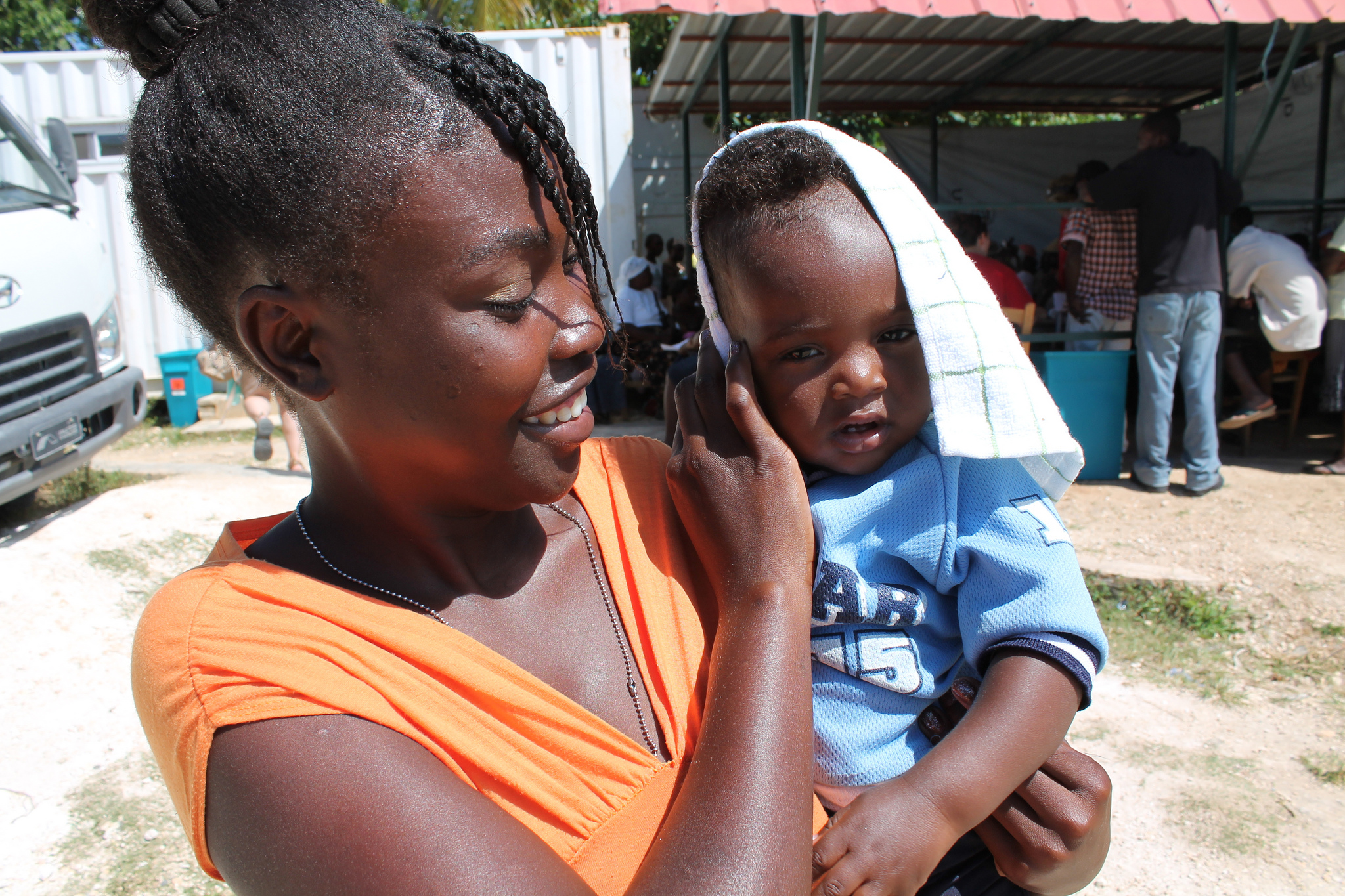 Mother and child in Haiti