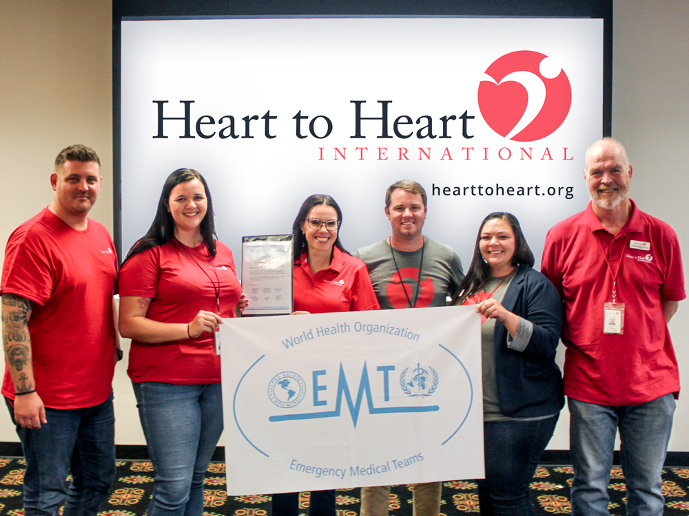 HEART TO HEART INTERNATIONAL VERIFIED AS A WORLD HEALTH ORGANIZATION