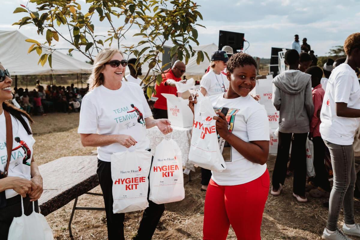 Recipient of Hygiene Kits in Malawi