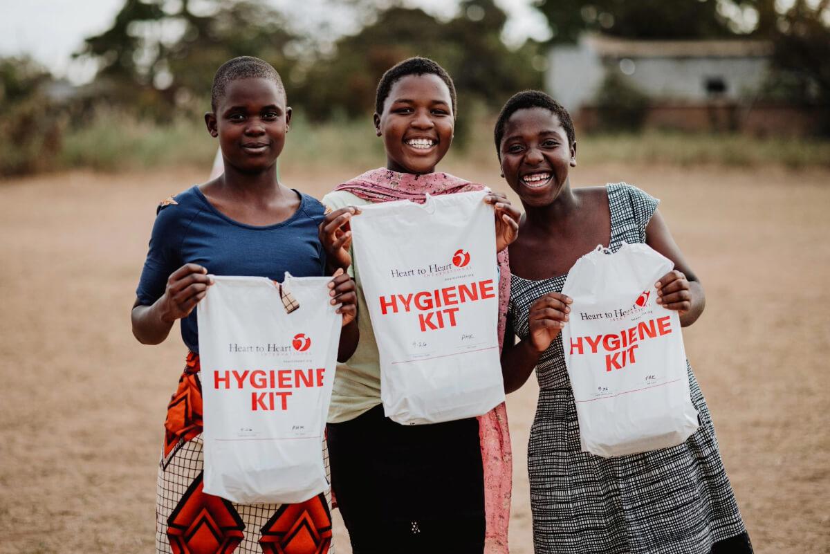 Kids in Malawi Receive Hygiene Kits