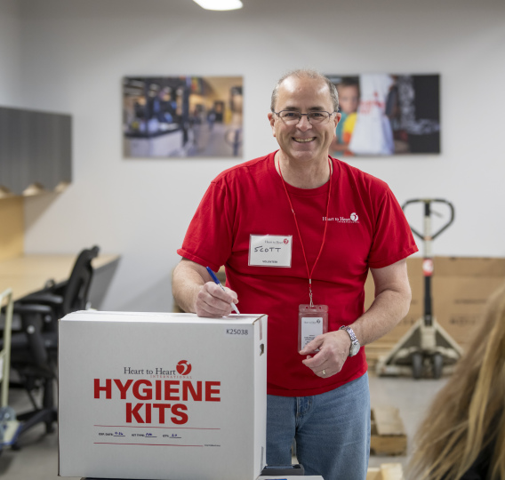 Hygiene Kit Volunteer at HHI